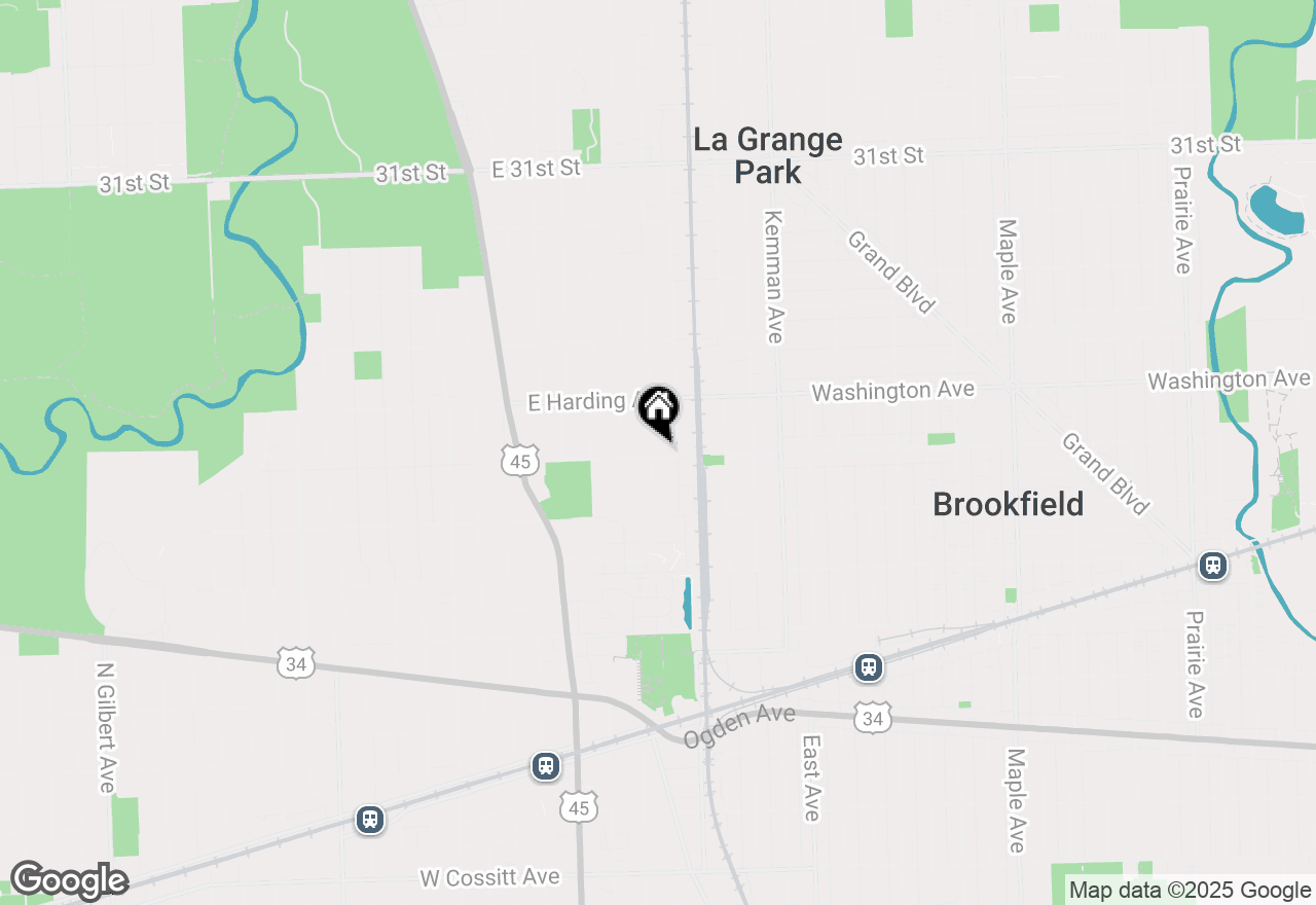 Map of 601 Homestead Road, La Grange Park, IL 60526