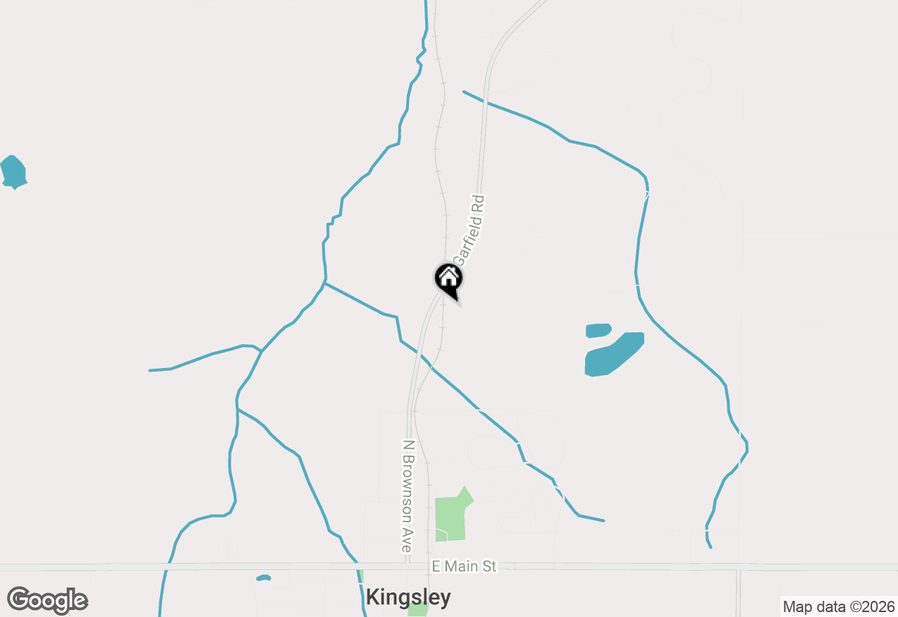 Map of 6215 S Garfield Road, S, Kingsley, MI 49649