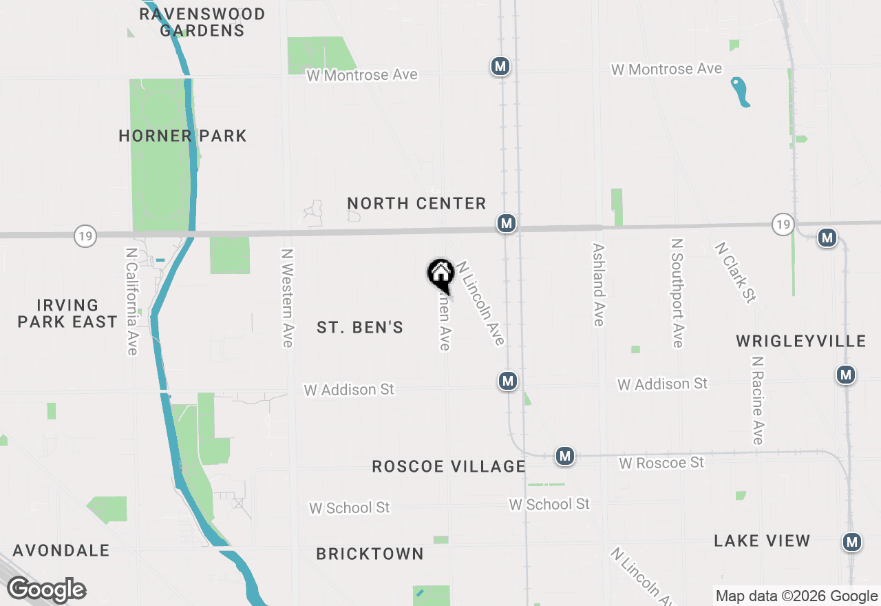 Map of 3806 N Damen Avenue #1, Chicago, IL 60618