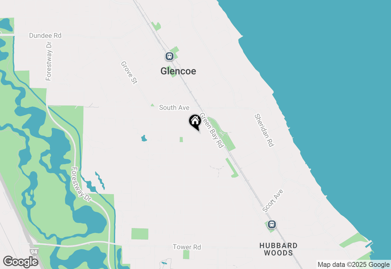 Map of 350 Adams Avenue, Glencoe, IL 60022