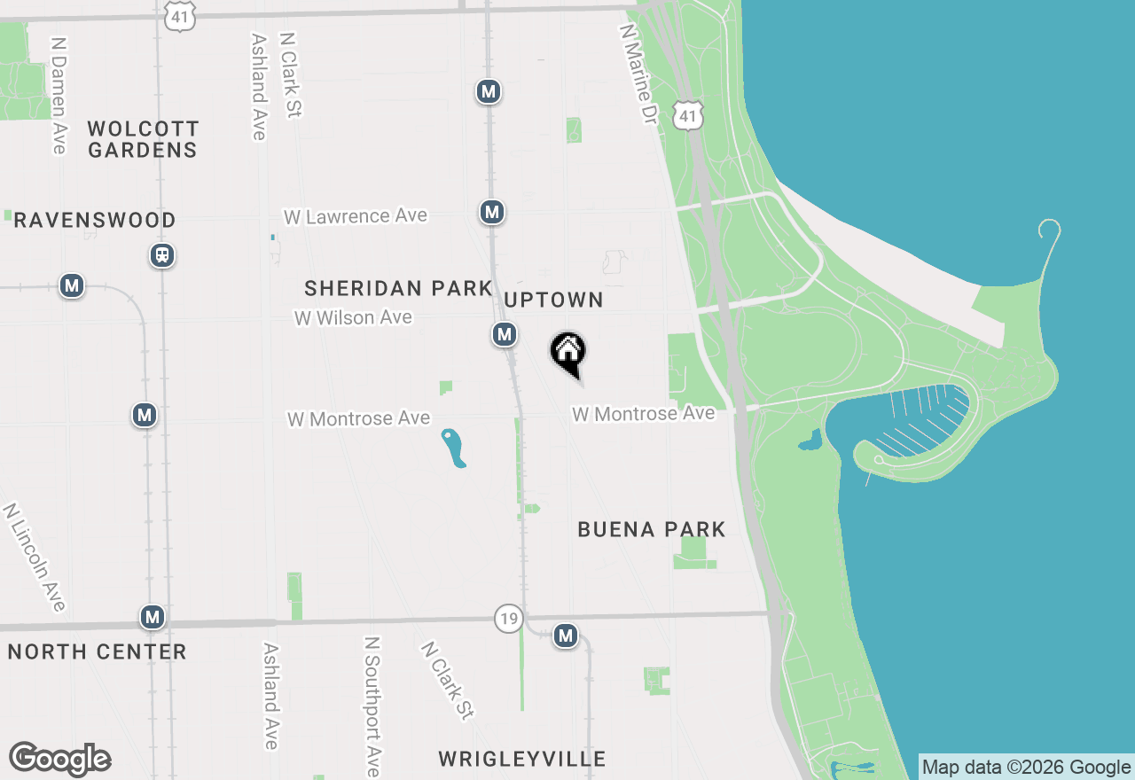 Map of 4428 N Sheridan Road #4C, Chicago, IL 60640