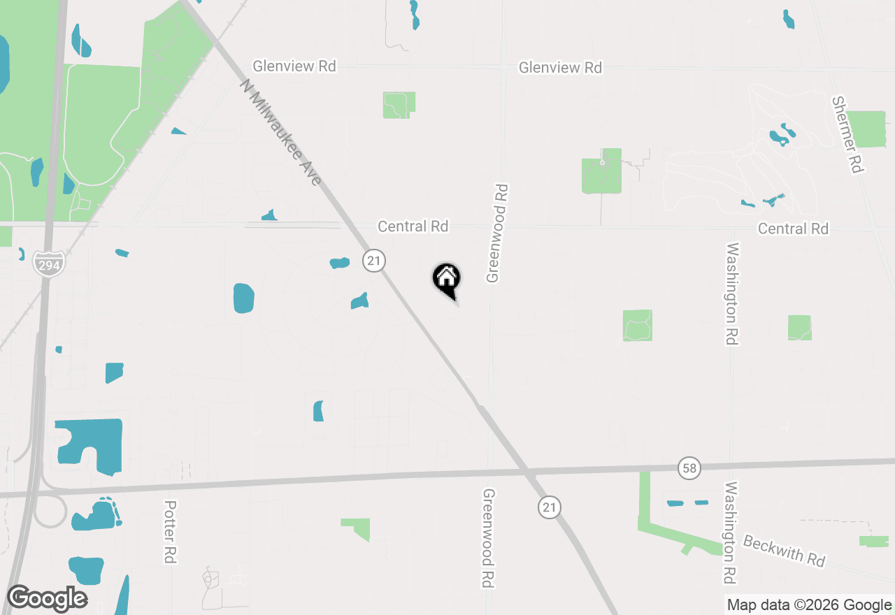 Map of 3409 Fairlawn Drive, Glenview, IL 60025