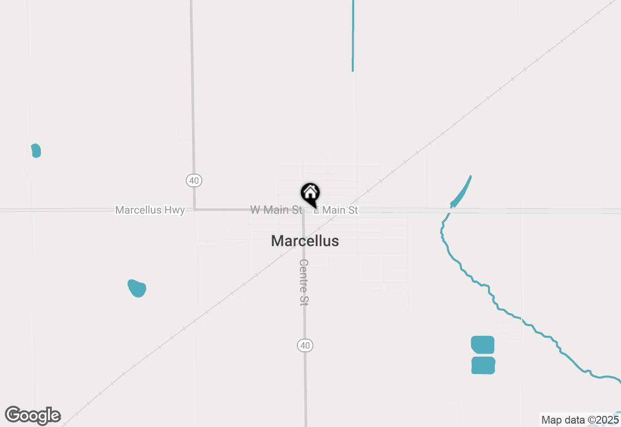 Map of 128 E Main Street, Marcellus, MI 49067
