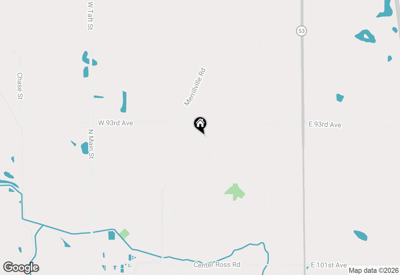 Map of 9343 Buchanan Street, Crown Point, IN 46307