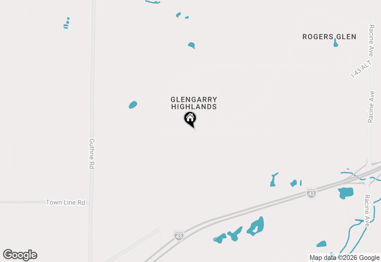 Map of 21670 W Glengarry Rd, New Berlin, WI 53146