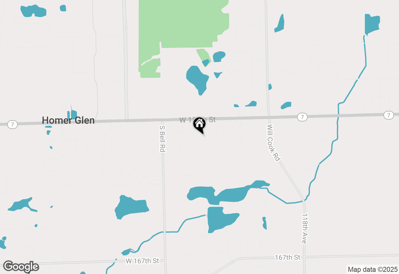 Map of 12362 W 159th Street, Homer Glen, IL 60491
