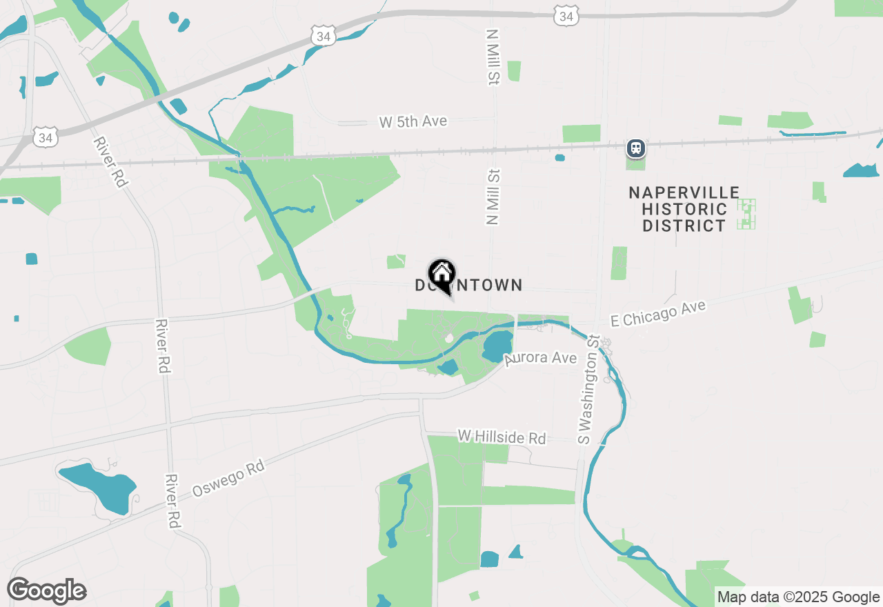 Map of 533 Jackson Avenue, Naperville, IL 60540