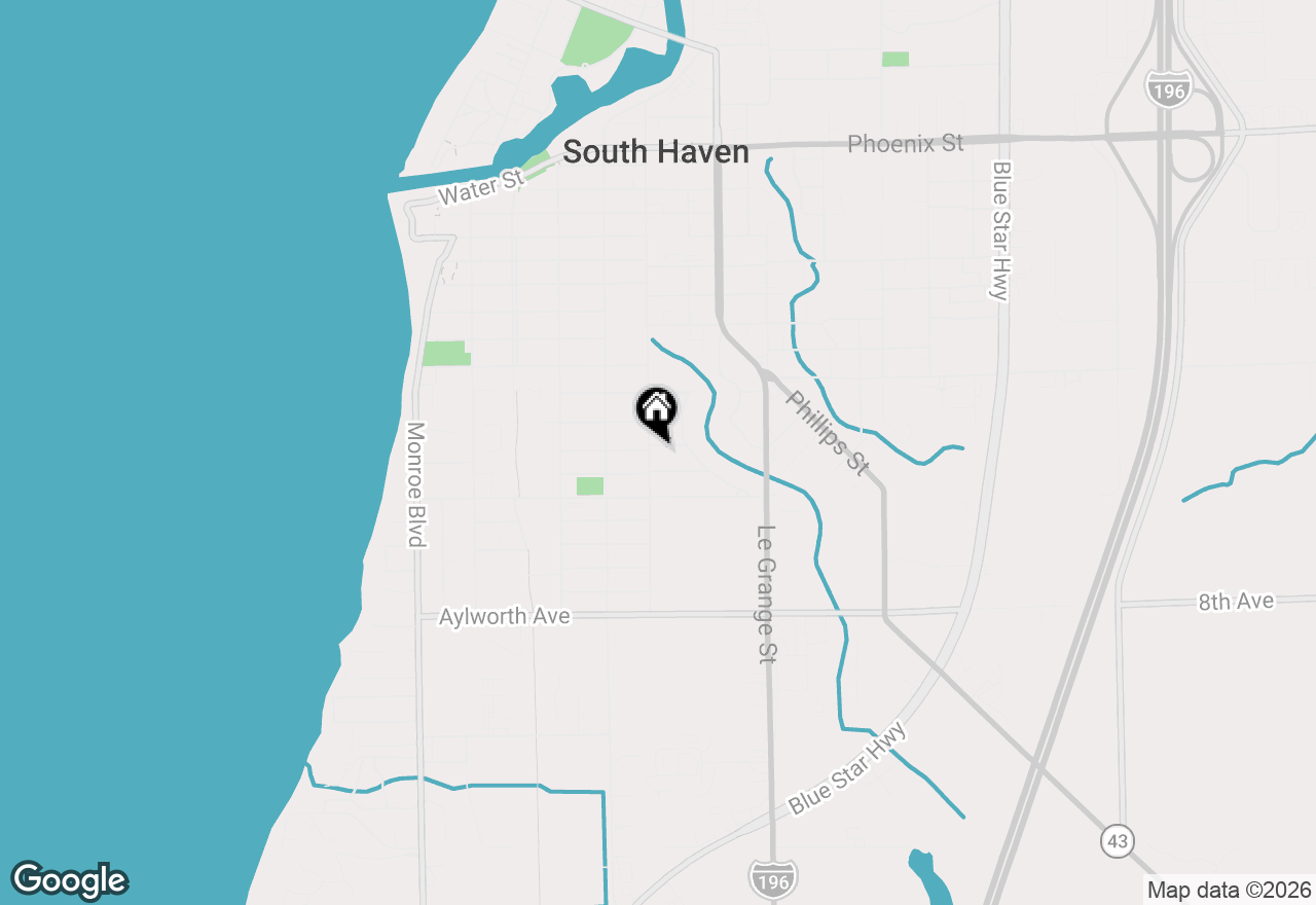 Map of 506 Fruit Street, South Haven, MI 49090