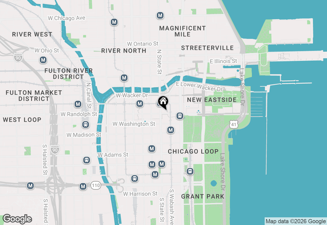 Map of 8 E Randolph Street #1208, Chicago, IL 60601