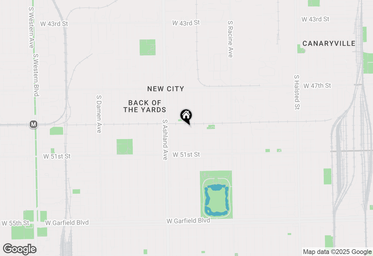 Map of 1444 W 49th Place, Chicago, IL 60609