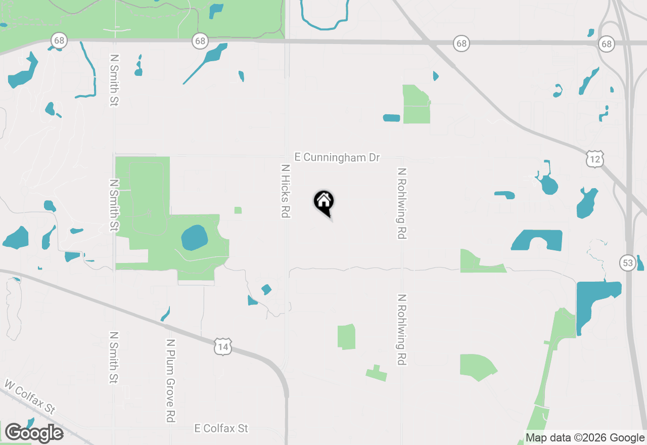 Map of 940 N Carmel Drive, Palatine, IL 60074