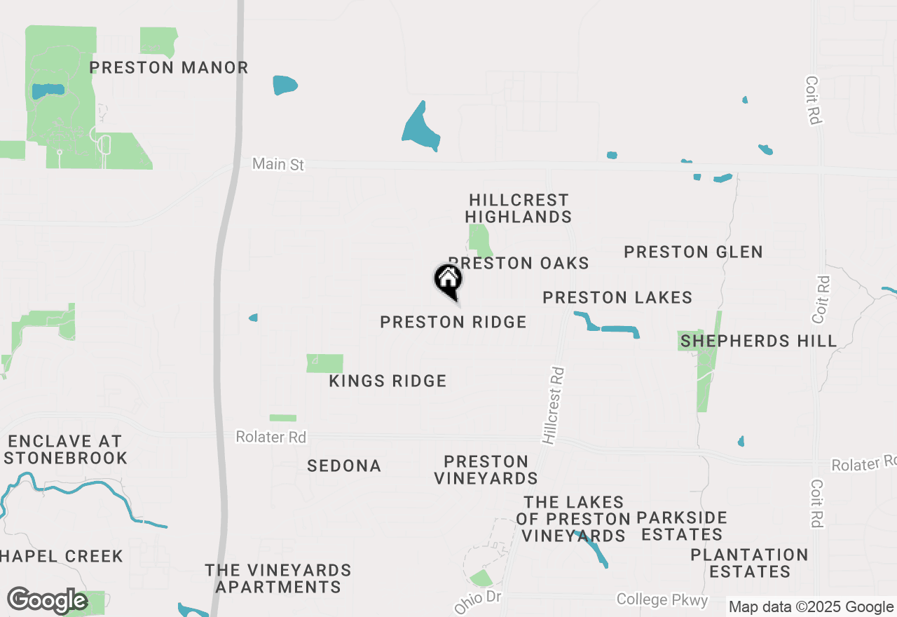 Map of 10364 Quest Drive, Frisco, TX 75035