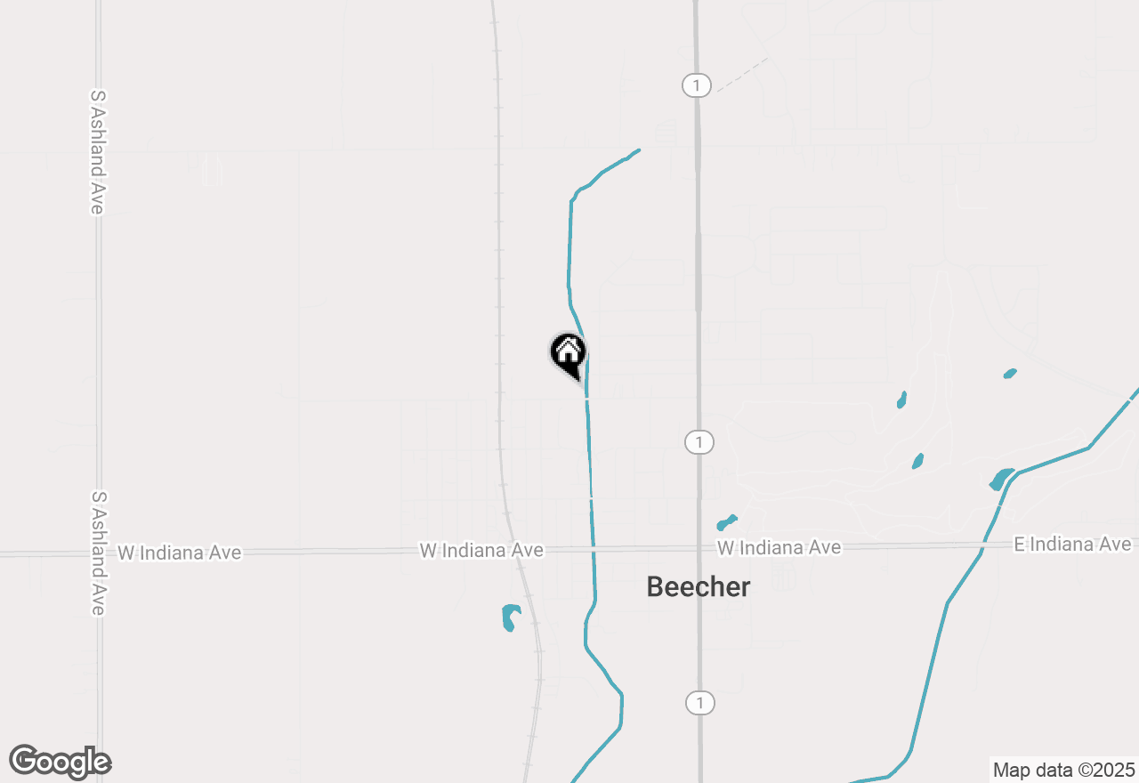 Map of (Address confidential), Beecher, Illinois 60401