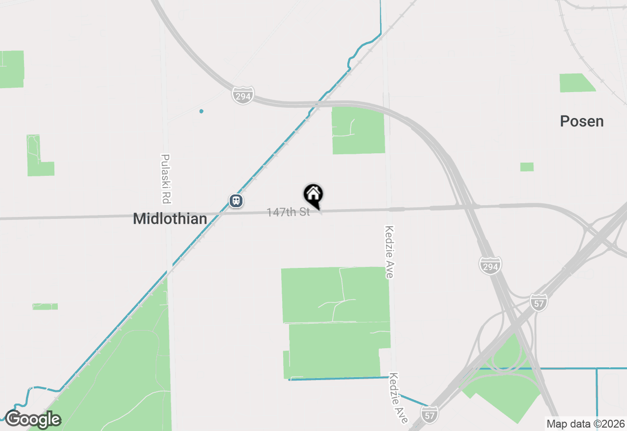 Map of 3443 W 147th Street, Midlothian, IL 60445