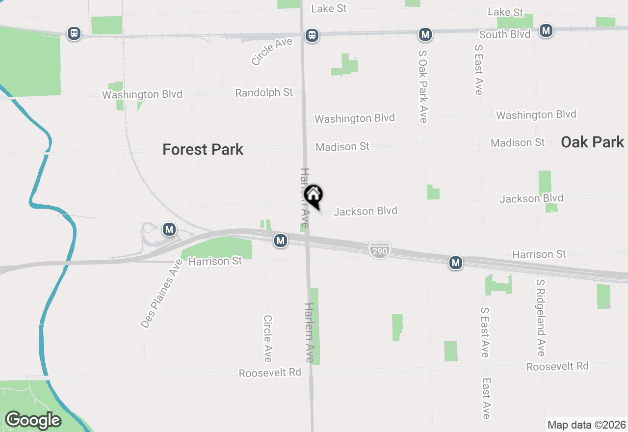 Map of 803 S Maple Avenue, Oak Park, IL 60304