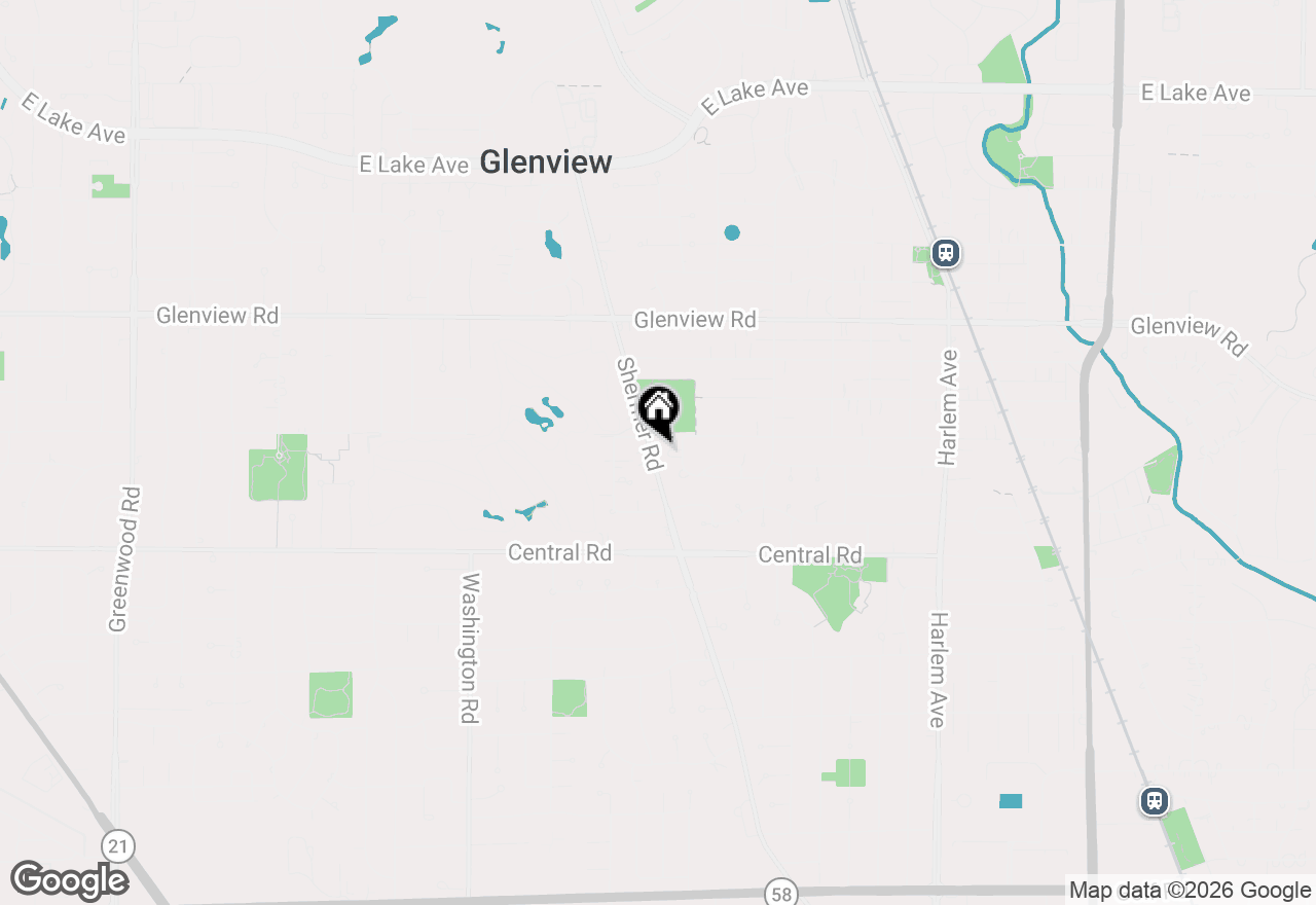 Map of 2363 Larkdale Drive, Glenview, IL 60025