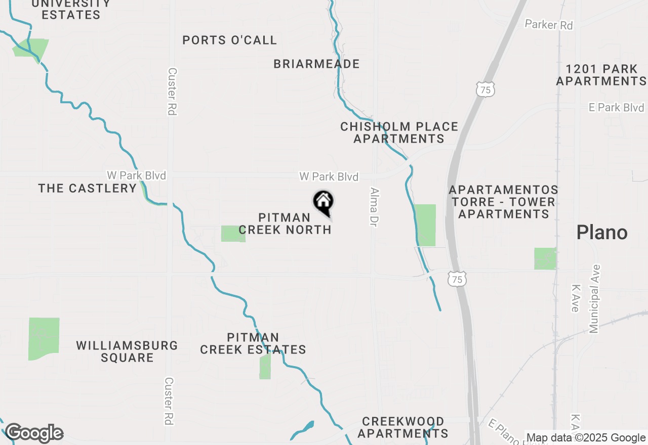 Map of 1408 Geneva Lane, Plano, TX 75075