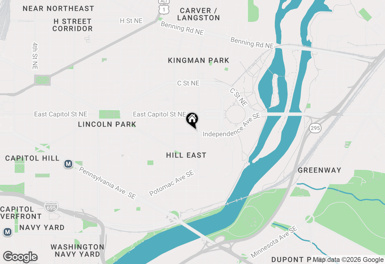Map of 1820 Independence Avenue Se #1, Washington, DC 20003
