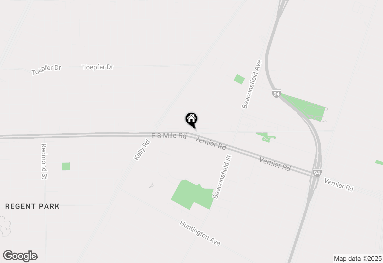 Map of 16789 E 8 Mile Road, Eastpointe, MI 48021