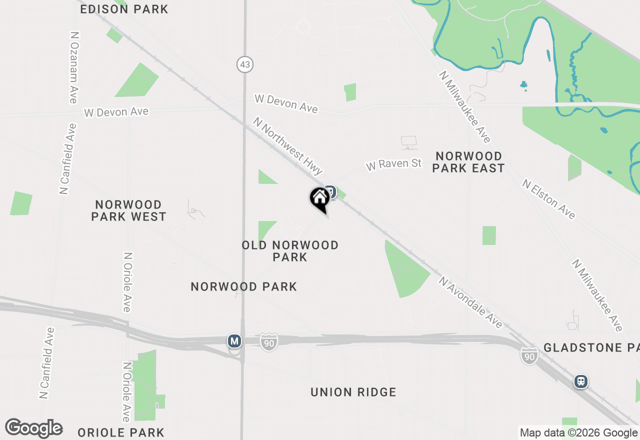 Map of 5962 N East Circle Avenue #7, Chicago, IL 60631