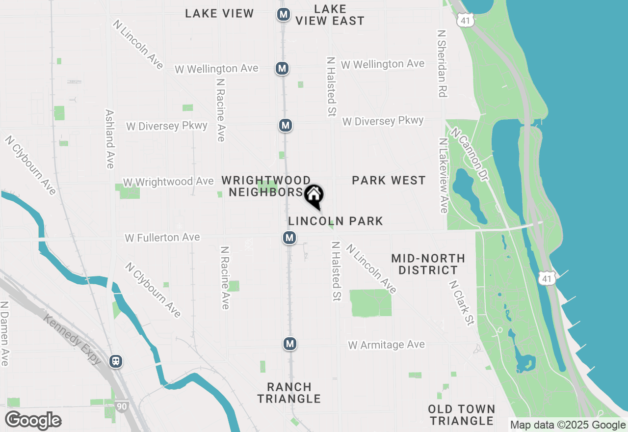 Map of 904 W Montana Street #402, Chicago, IL 60614