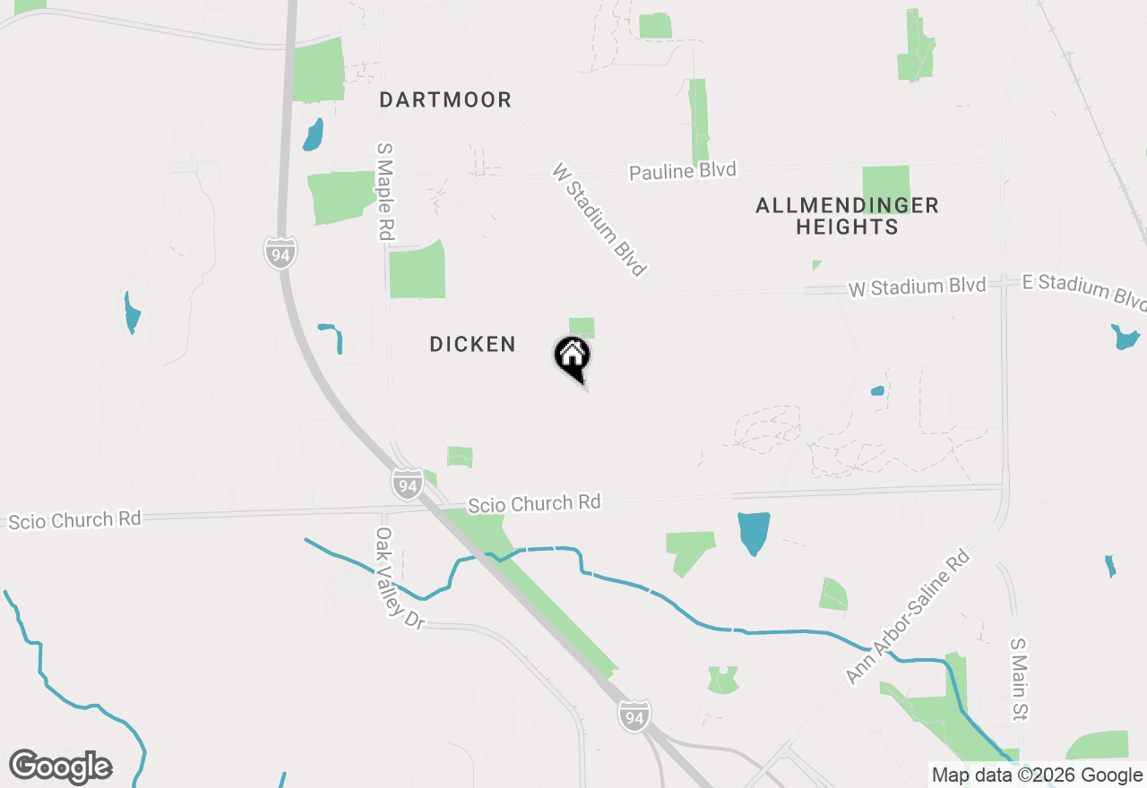 Map of 1832 Weldon Boulevard, Ann Arbor, MI 48103