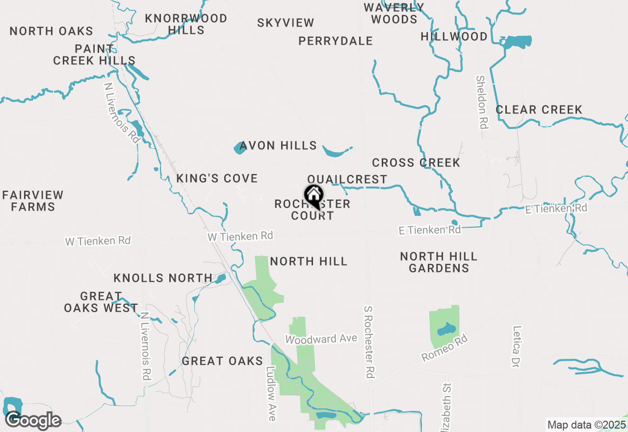 Map of 1099 Tienken Court #204, Rochester Hills, MI 48306