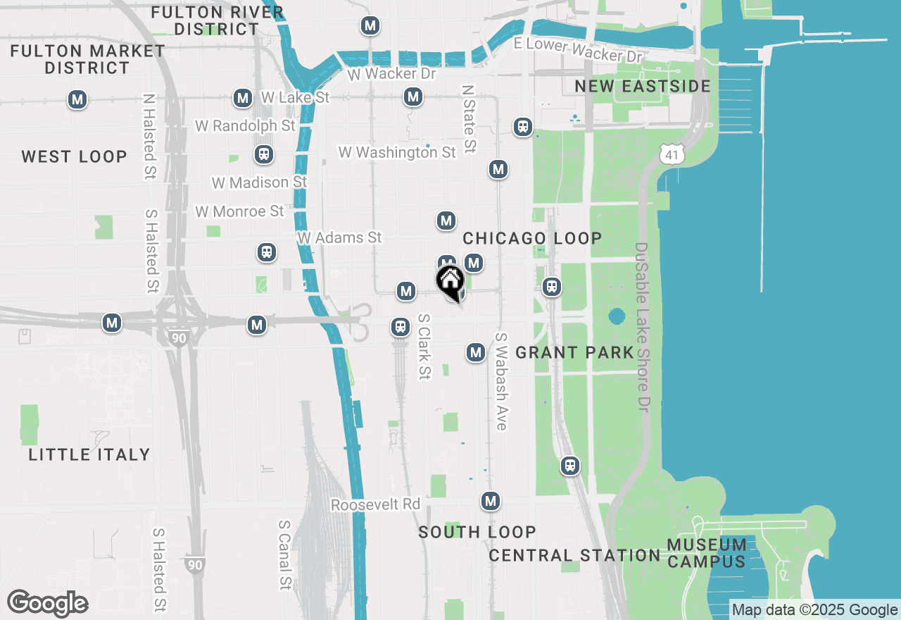 Map of 431 S Dearborn Street #1301, Chicago, IL 60605