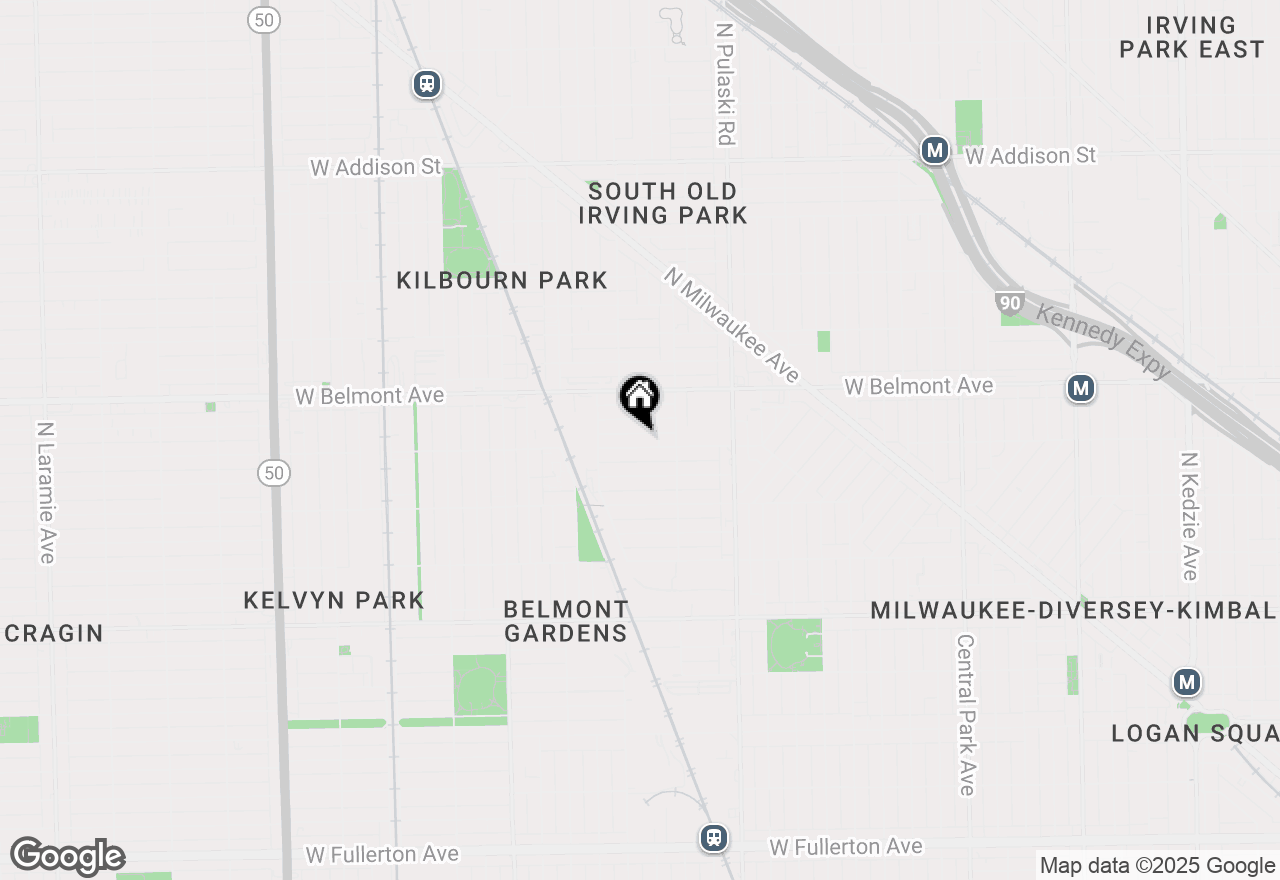 Map of 4138 W Barry Avenue #GARDEN, Chicago, IL 60641