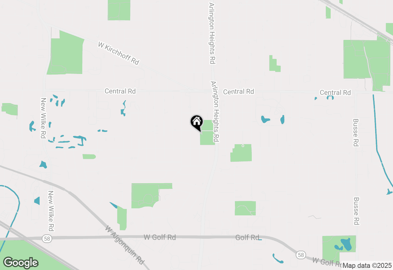 Map of 1206 S Dunton Avenue, Arlington Heights, IL 60005