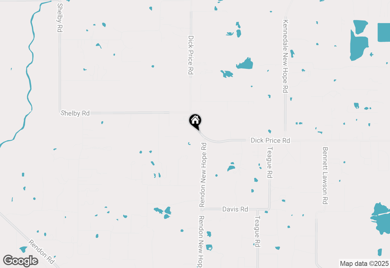 Map of 5390 Rendon New Hope Road, Fort Worth, TX 76140