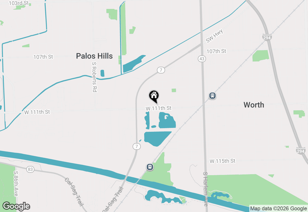 Map of 7550 W 111th Street #1B, Worth, IL 60482