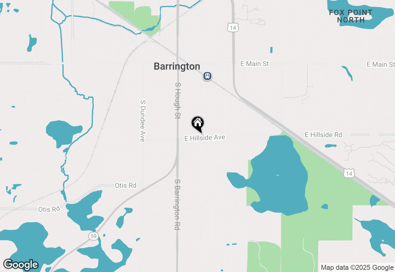 Map of 302 E Hillside Avenue, Barrington, IL 60010