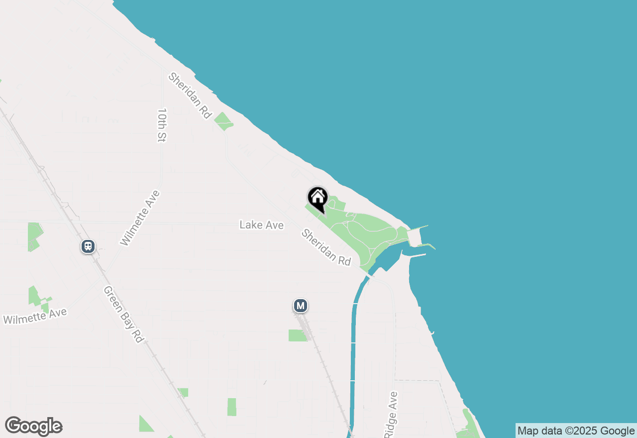 Map of 845 Michigan Avenue, Wilmette, IL 60091