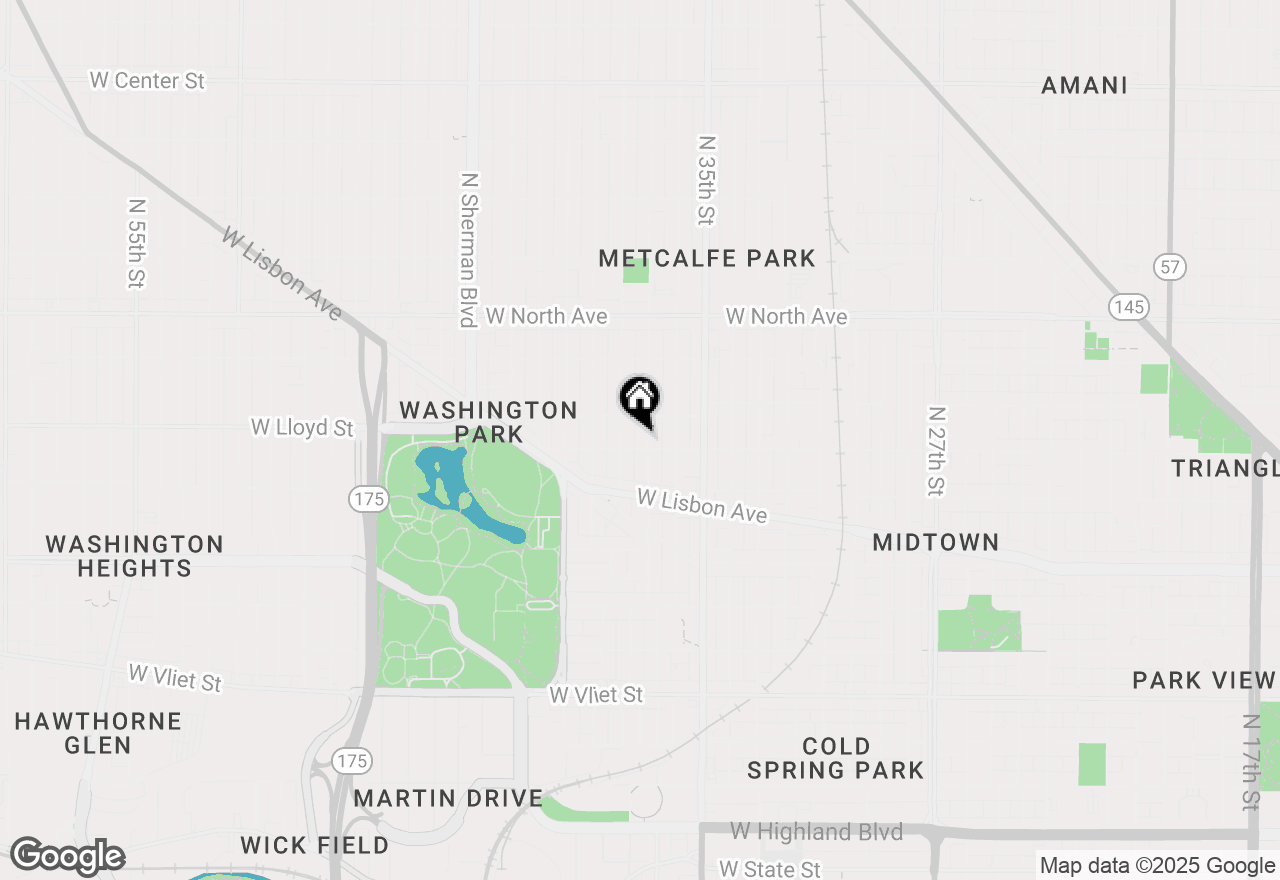 Map of 2009 N 37th St, Milwaukee, WI 53208