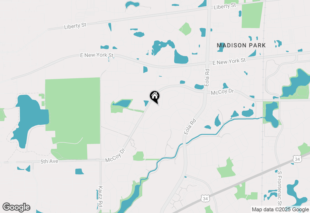 Map of 2551 Doncaster Drive, Aurora, IL 60504