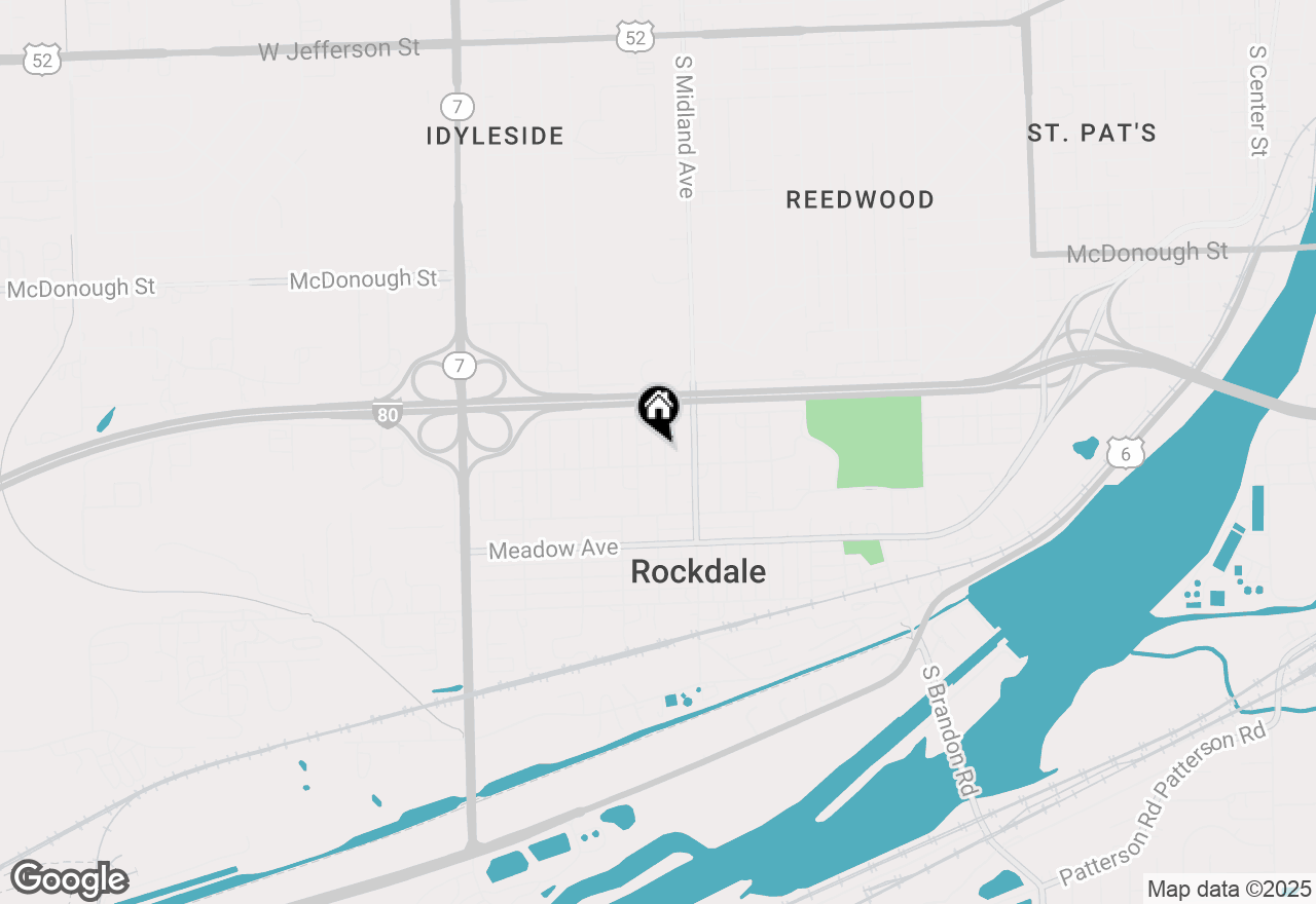 Map of 633 Warren Avenue, Rockdale, IL 60436
