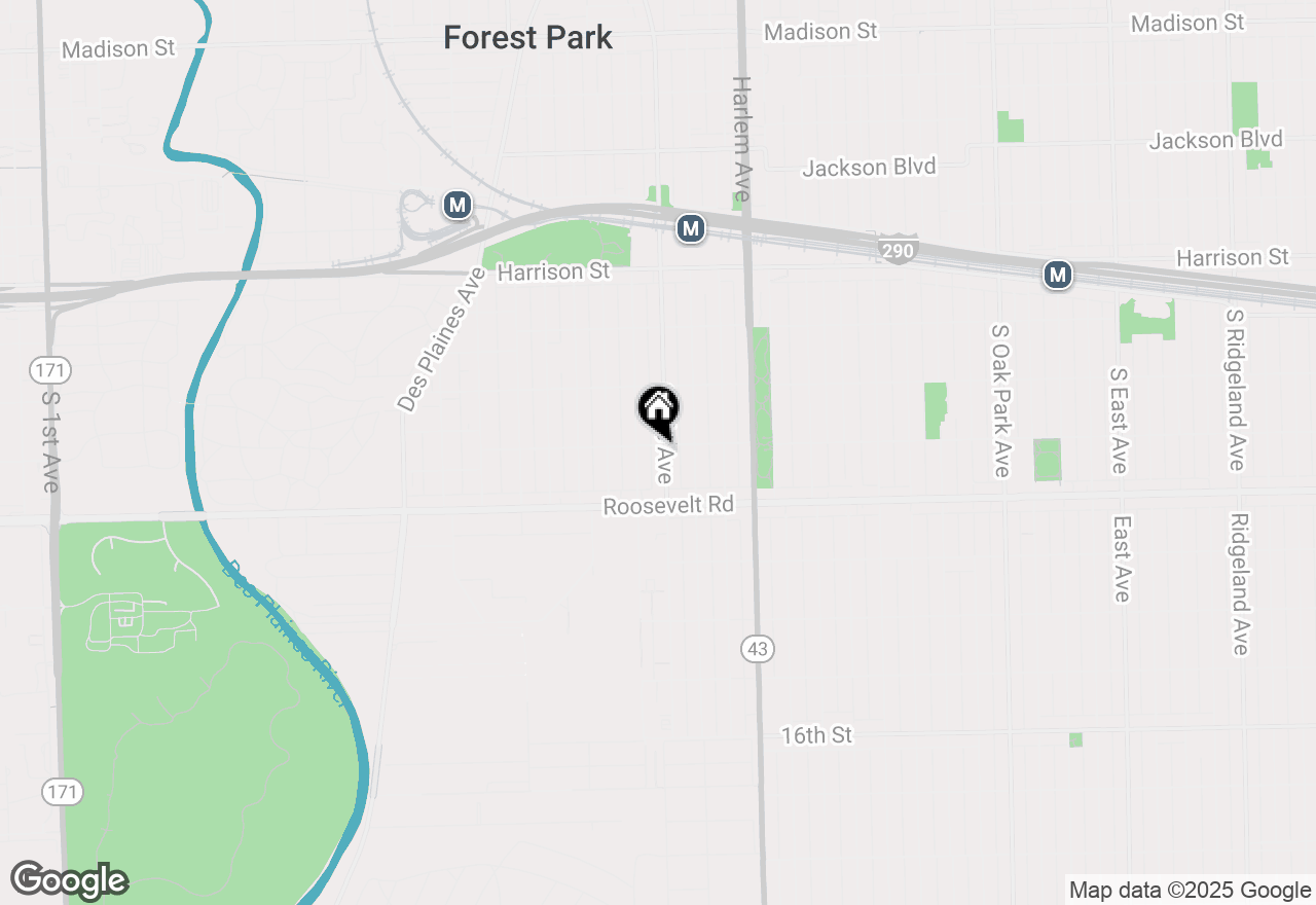 Map of 1103 Circle Avenue, Forest Park, IL 60130