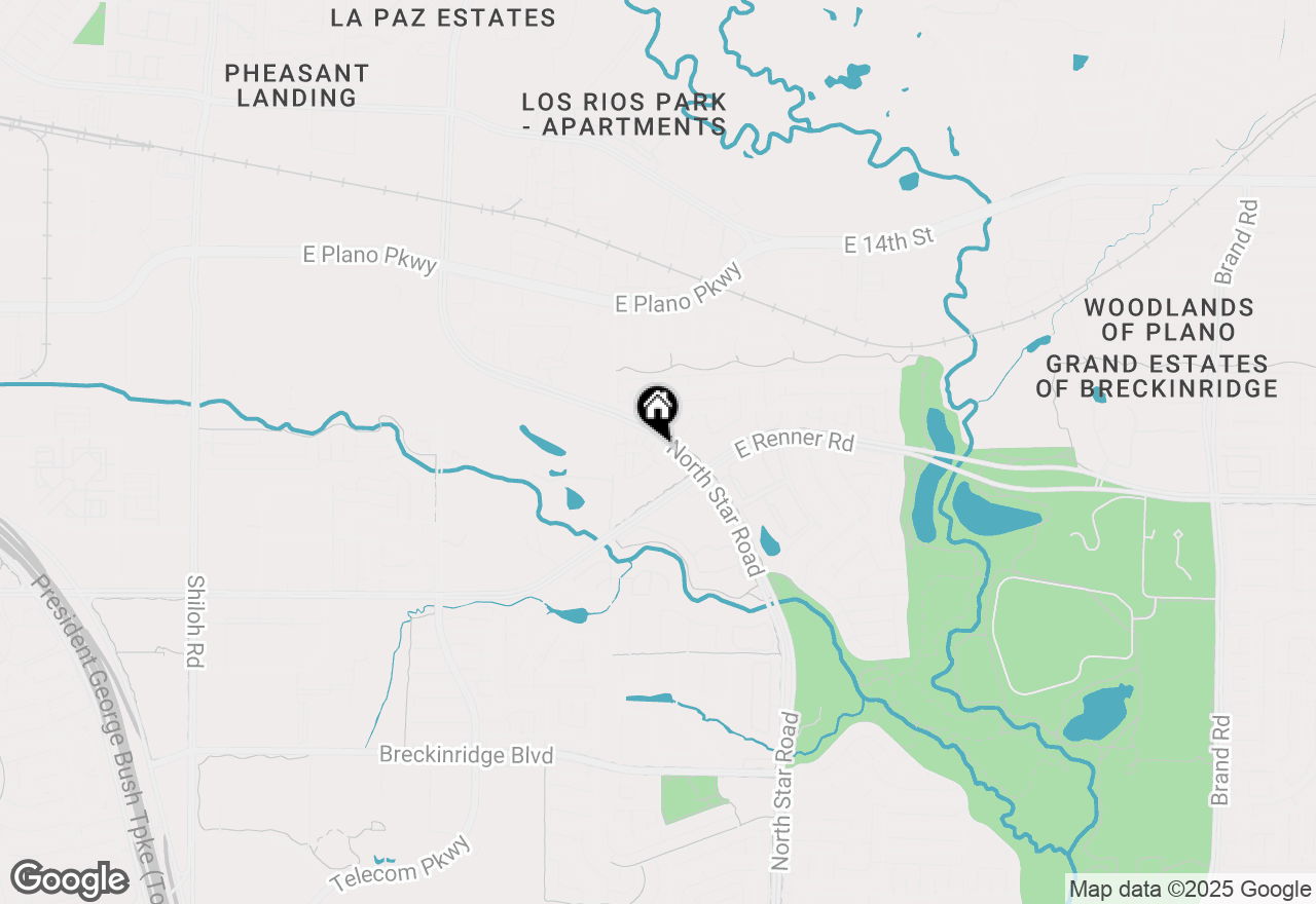 Map of 4166 Kyndra Circle, Richardson, TX 75082