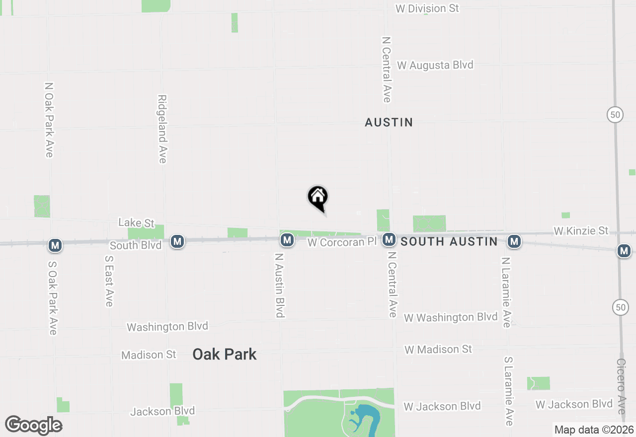 Map of 5839 W Midway Park #2, Chicago, IL 60644