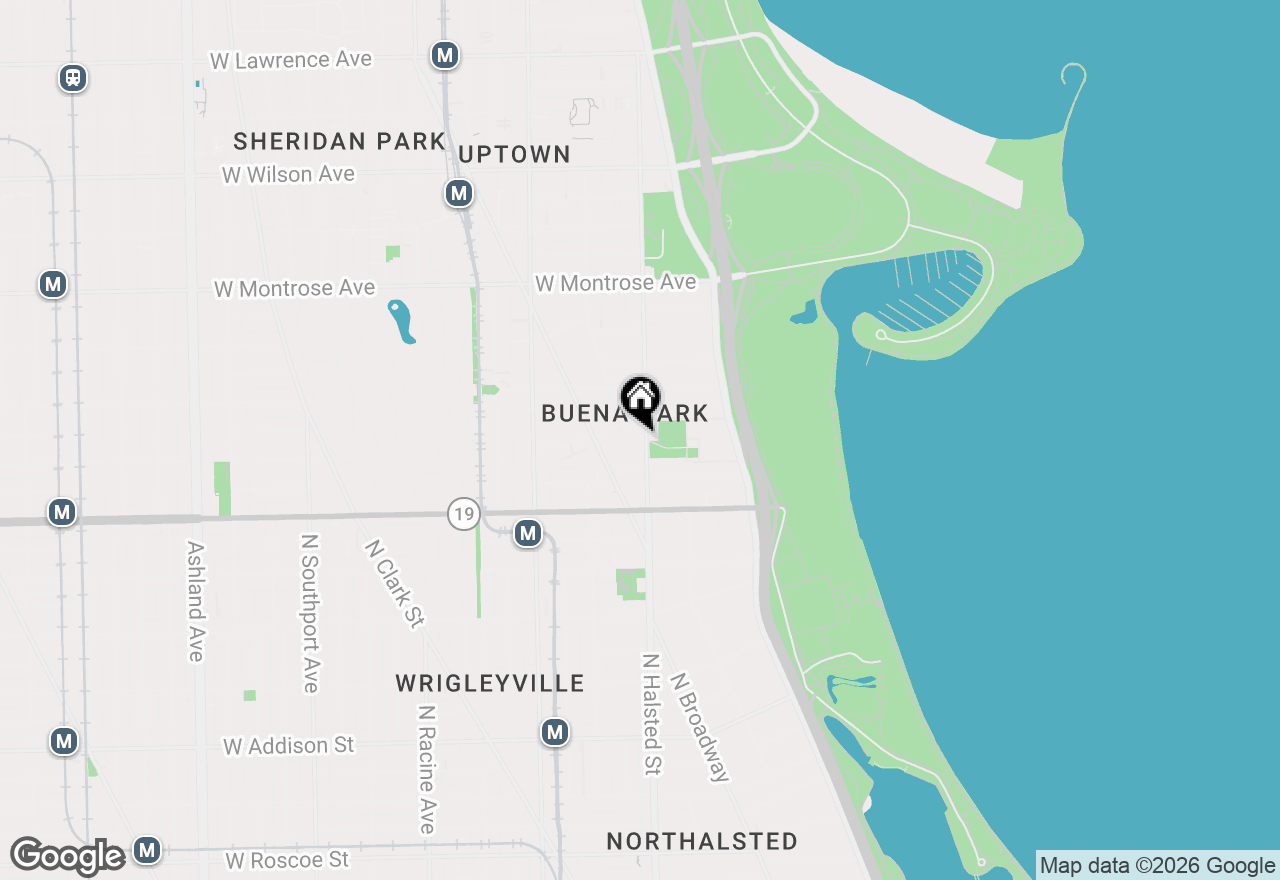 Map of 4138 N Clarendon Avenue #3F, Chicago, IL 60613