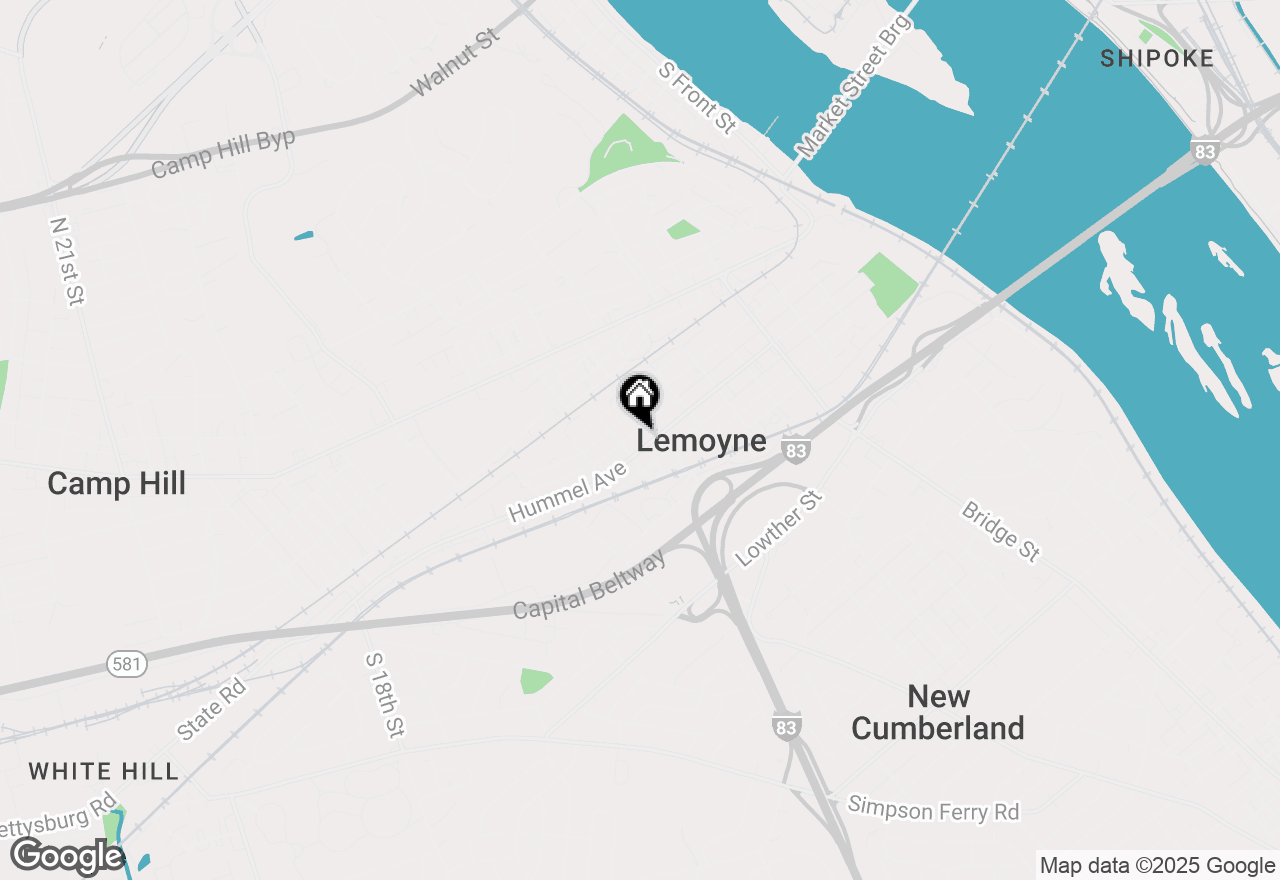 Map of 725 Hummel Avenue, Lemoyne, PA 17043