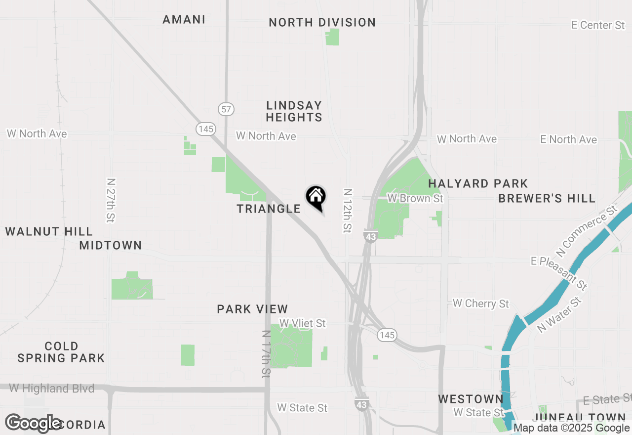 Map of 1830 N 14th St, Milwaukee, WI 53205