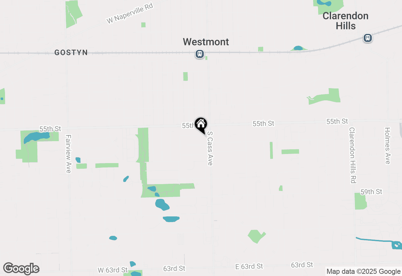 Map of 17 W 55th Place, Westmont, IL 60559