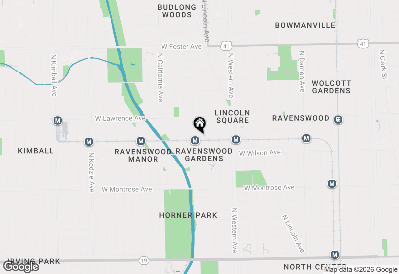 Map of 2555 W Leland Avenue #204, Chicago, IL 60625