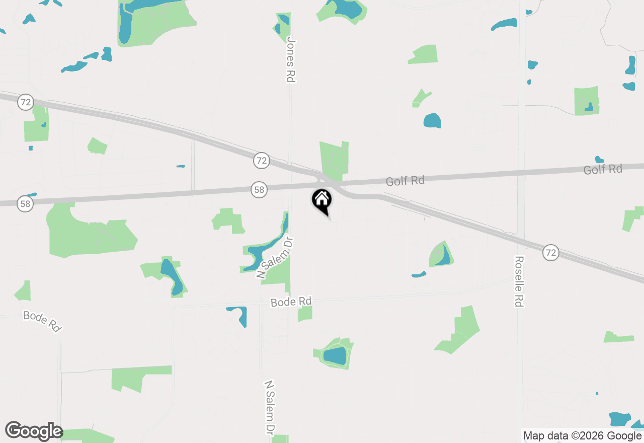Map of 720 Hill Drive #8-303, Hoffman Estates, IL 60169