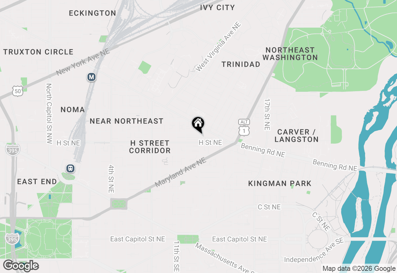 Map of 816 13th Street Ne, Washington, DC 20002