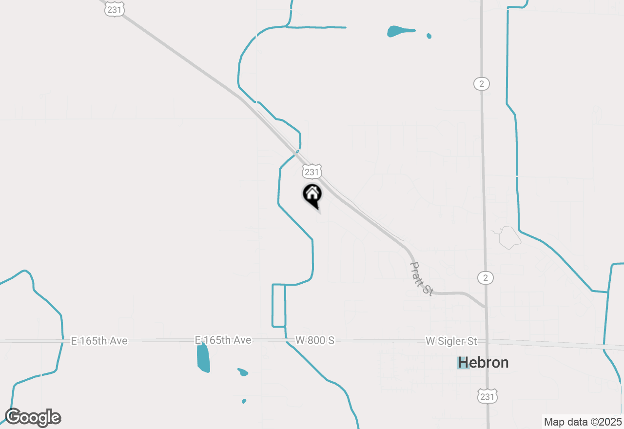 Map of 604 Ensign Place, Hebron, IN 46341