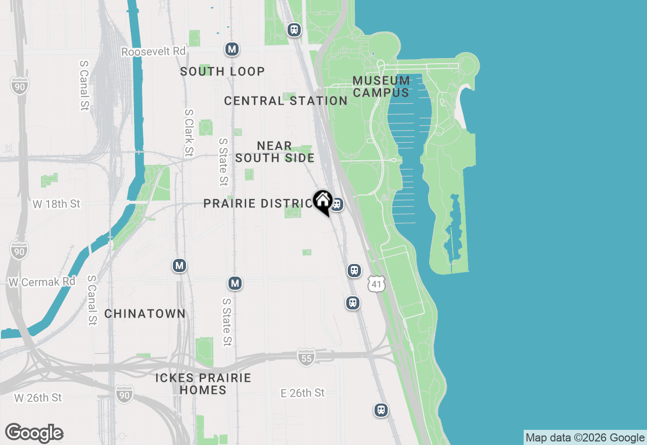 Map of 1901 S Calumet Avenue #911, Chicago, IL 60616