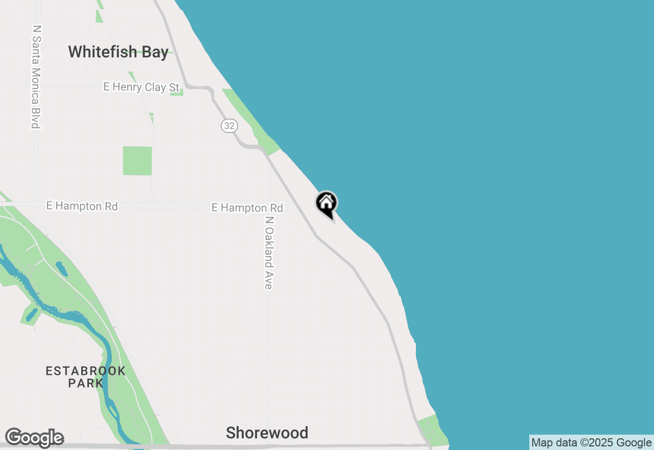 Map of 4720 N Lake Dr, Whitefish Bay, WI 53211